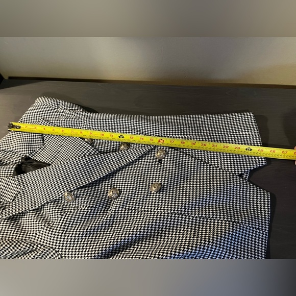 Venus Double Breasted Houndstooth Blazer Jacket - Picture 10 of 10